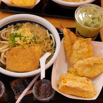Marugame Udon - Kitsune udon + extra kitsune age - shrimp, sweet potato, tamagoyaki tempura - Japanese Near Me - Costa Mesa, California Marugame Udon - Kitsune udon + extra kitsune age - shrimp, sweet potato, tamagoyaki tempura - Japanese Near Me - Costa Mesa, California