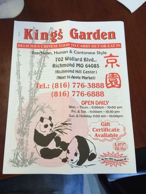 Menu photo 5 King Garden Richmond, MO Menu photo 5 King Garden Richmond, MO