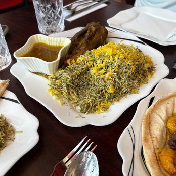 Cafe Vanak - Lamb Shank with Fava Beans and Dill Rice - Halal Near Me - Belmont, Massachusetts