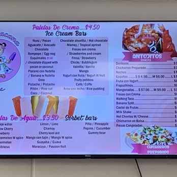 La Michoacana Rose - the menu for the restaurant - Ice Cream & Frozen Yogurt Near Me - Minneapolis, Minnesota La Michoacana Rose - the menu for the restaurant - Ice Cream & Frozen Yogurt Near Me - Minneapolis, Minnesota