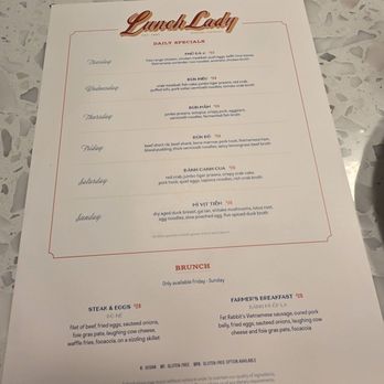 Lunch Lady - Menu - Vietnamese Near Me - Toronto, Ontario