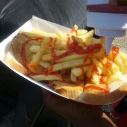 Lovejoy Fall Fest - My nephew ordered Fish and Fries. I was not impressed.
