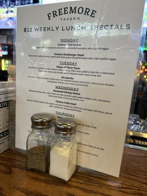 Menu photo 1 Freemore Tavern Charlotte, NC