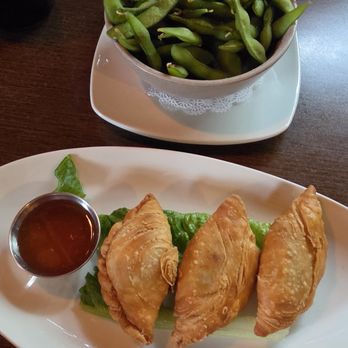 Pink Basil - Edamame and Curry Puffs - Asian Fusion Near Me - Mystic, Connecticut