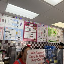 Angel's Ice Cream - Menu board