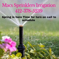 Macs Sprinklers Irrigation - 2024 Spring is here and We are open Call for all your irrigation needs to make your 2024 Garden and lawns the best year yet!