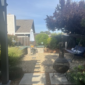 Gentil Landscaping Services - Weeded, trimmed and new bark in the backyard. - Lawn Services Near Me Gentil Landscaping Services - Weeded, trimmed and new bark in the backyard. - Lawn Services Near Me