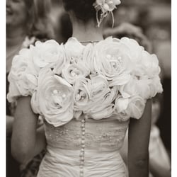 Mariella Creations - Back of dress, shrug CHICAGO by ENZOANI BLUE