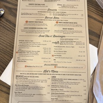 Cracker Barrel Old Country Store - Recent menu - Breakfast & Brunch Near Me - El Paso, Texas Cracker Barrel Old Country Store - Recent menu - Breakfast & Brunch Near Me - El Paso, Texas