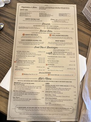Menu photo 4 Cracker Barrel Old Country Store El Paso, TX Menu photo 4 Cracker Barrel Old Country Store El Paso, TX