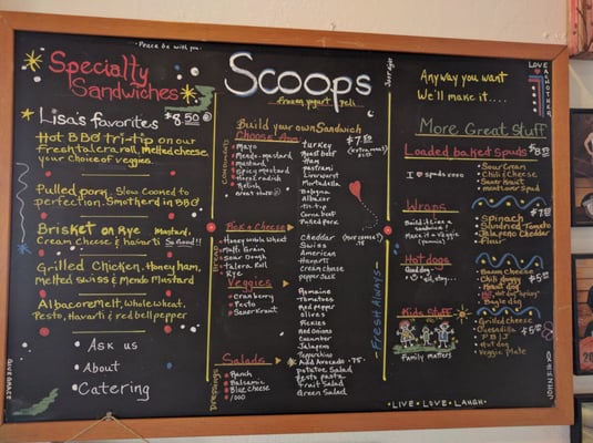 Menu photo 4 Scoops Willits, CA