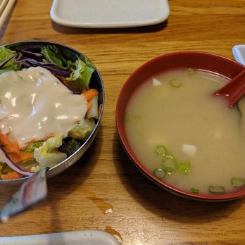Oishii - Miso Soup & Green Salad - Sushi Bars Near Me - Houston, Texas Oishii - Miso Soup & Green Salad - Sushi Bars Near Me - Houston, Texas
