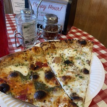 Scottie's Pizza Parlor SE - Seasonal slice on left - Pizza Near Me - Portland, Oregon Scottie's Pizza Parlor SE - Seasonal slice on left - Pizza Near Me - Portland, Oregon