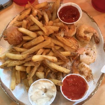 Ellis Creek Fish Camp - Grouper and shrimp. Fries and "Hushpuppies" - Seafood Near Me - Charleston, South Carolina Ellis Creek Fish Camp - Grouper and shrimp. Fries and "Hushpuppies" - Seafood Near Me - Charleston, South Carolina