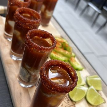 La Cruda Mariscos - Oyster shots! - Seafood Near Me - Riverside, California