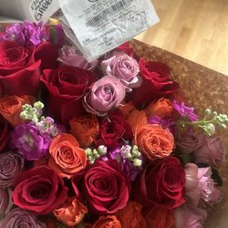 Jewel-Osco - The price for the flowers, 3 for 15$ plus 1 bouquet of red roses for 6.99 +2 dollar assortment charge.