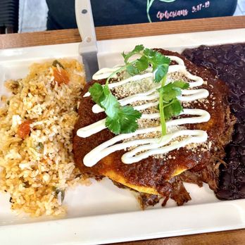 Margaritas - Shredded beef enchiladas plate - Mexican Near Me - Honolulu, Hawaii