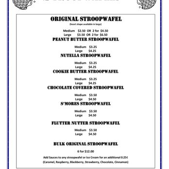 Van D's Dutch Delights - Stroopwafel Menu - Food Trucks Near Me Van D's Dutch Delights - Stroopwafel Menu - Food Trucks Near Me