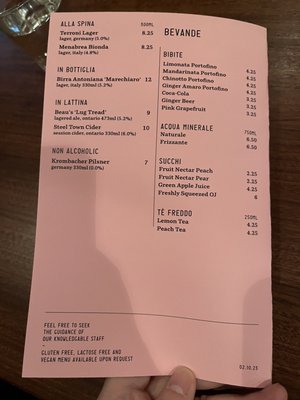 Menu photo 1 Terroni Toronto, ON