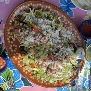 El Moose - Humongous Tostadas w/Pollo - Mexican Near Me - Seattle, Washington