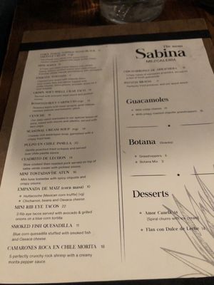 Menu photo 6 Sabina Mezcaleria Boston, MA Menu photo 6 Sabina Mezcaleria Boston, MA