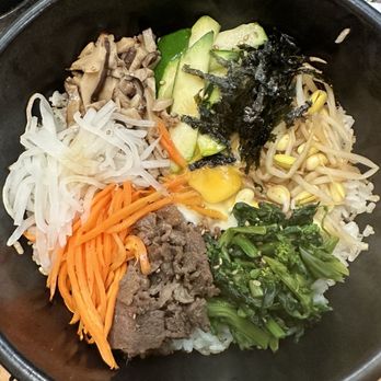 Lee's Tofu - 38. Korean BBQ Rib and Hotstone Bibimbap Combo - Korean Near Me - Gardena, California Lee's Tofu - 38. Korean BBQ Rib and Hotstone Bibimbap Combo - Korean Near Me - Gardena, California
