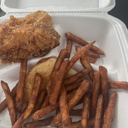 Coffee & Norco - Chicken tender meal deal. Fries were HORRIBLE. Looked like sweet potato fries but were just cooked in old oil.