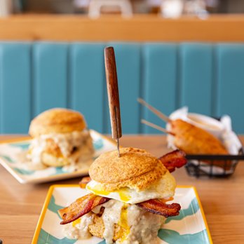 Biscuit Belly - Hoover - The Rockwell Supreme biscuit sandwich - Breakfast & Brunch Near Me - Hoover, Alabama