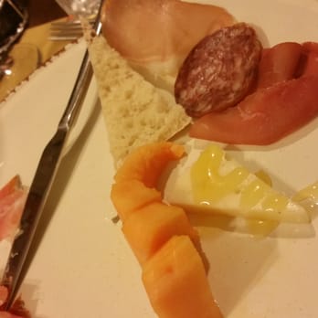 La Lanterna Ristorante Pizzeria - My plate with an antipasta of mixed meats, cheese, and melon/jamon. - Pizza Near Me - Assisi, PG La Lanterna Ristorante Pizzeria - My plate with an antipasta of mixed meats, cheese, and melon/jamon. - Pizza Near Me - Assisi, PG