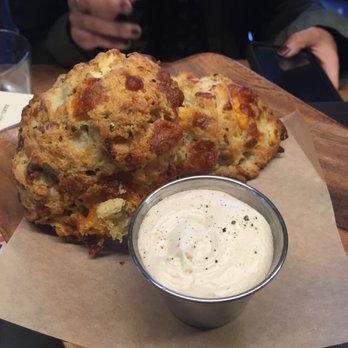 Manhattan Beach Post - Bacon Cheddar Buttermilk Biscuits with Maple Butter *heart eyes* - New American Near Me - Manhattan Beach, California Manhattan Beach Post - Bacon Cheddar Buttermilk Biscuits with Maple Butter *heart eyes* - New American Near Me - Manhattan Beach, California