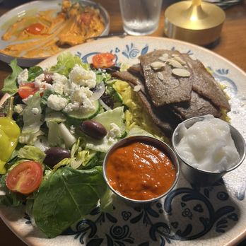 Local Table - Gyros Plate with salad - Mediterranean Near Me - Katy, Texas