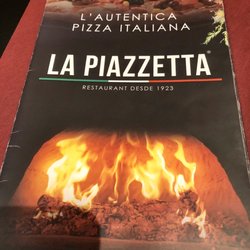La Piazzetta - Menu cover.