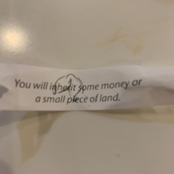 Joy Yee - Evanston - Good New Year fortune - Noodles Near Me - Evanston, Illinois
