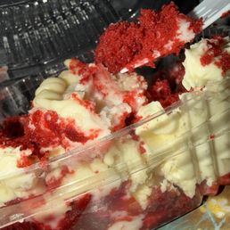 Partially devoured yummy Red Velvet Cheesecake LOL