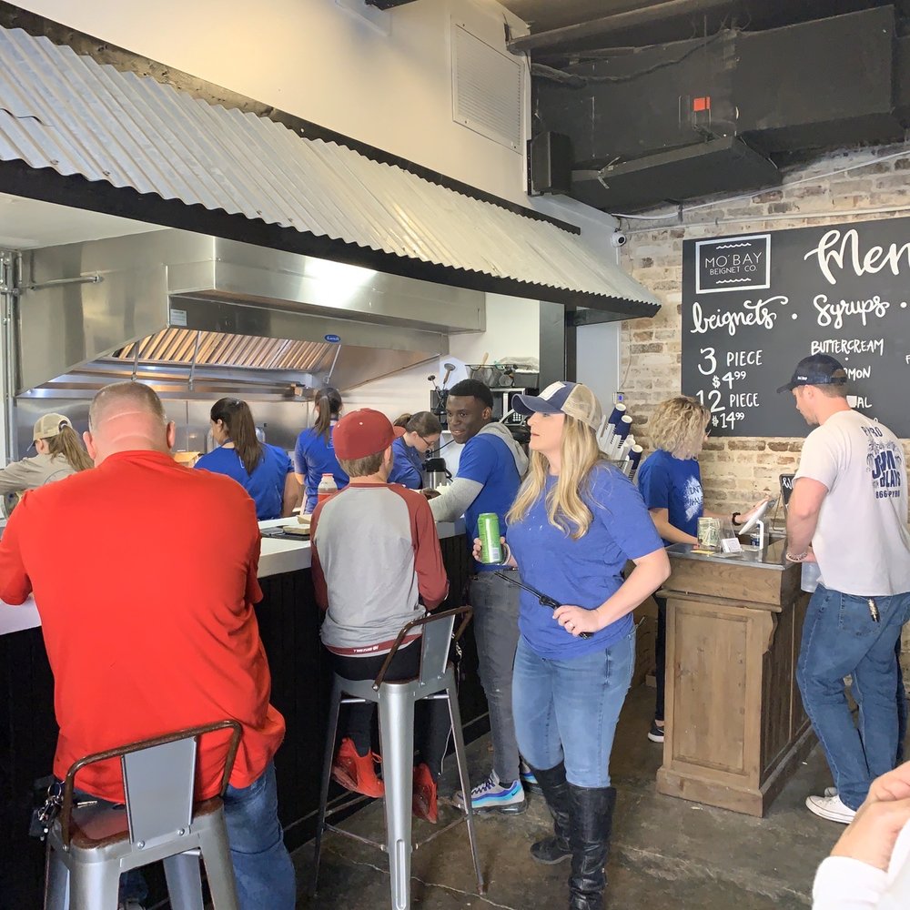 Mo'Bay Beignet - Waiting area for food. - Coffee & Tea Near Me - Mobile, Alabama Mo'Bay Beignet - Waiting area for food. - Coffee & Tea Near Me - Mobile, Alabama