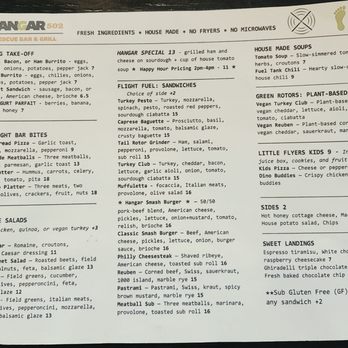 Hangar 502 - Food menu, vegan friendly! - Delis Near Me - Boulder City, Nevada