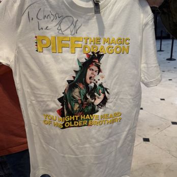 Piff The Magic Dragon - Signed t shirt that I won - Magicians Near Me - Las Vegas, Nevada Piff The Magic Dragon - Signed t shirt that I won - Magicians Near Me - Las Vegas, Nevada
