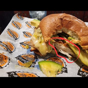 Bad Daddy's Burger Bar - The chicken that I received on my burger when I requested a black bean burger. - Bars Near Me - Montgomery, Alabama Bad Daddy's Burger Bar - The chicken that I received on my burger when I requested a black bean burger. - Bars Near Me - Montgomery, Alabama