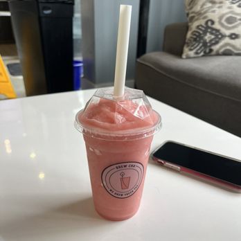 Brew Cha - Strawberry Slush - Bubble Tea Near Me - San Francisco, California Brew Cha - Strawberry Slush - Bubble Tea Near Me - San Francisco, California