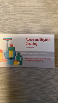 Above & Beyond Cleaning on Yelp