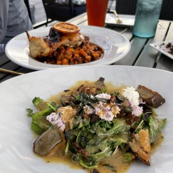 Blu Farm To Table - Arugula salad with Ghost (Goat) Cheese - another Halloween special - New American Near Me - Washington, North Carolina