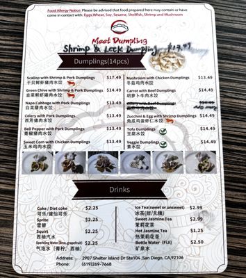 Menu photo 1 Meet Dumpling San Diego, CA