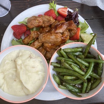 The Troll Tavern - Jack's specialty dish as a meal with two sides - American Near Me - Helen, Georgia The Troll Tavern - Jack's specialty dish as a meal with two sides - American Near Me - Helen, Georgia