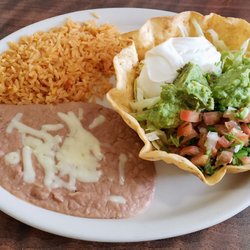 The Nopal - Salad, Rice and Beans at Nopal