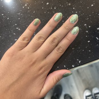 Pro Nails & Spa - Mai did an amazing job on this sparkly manicure!!! - Nail Salons Near Me - Costa Mesa, California