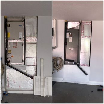 Native Air Conditioning - Air handler before & after, 2 stage Lennox AC replacement for this Delray Beach client - Heating & Air Conditioning/HVAC Near Me - West Palm Beach, Florida Native Air Conditioning - Air handler before & after, 2 stage Lennox AC replacement for this Delray Beach client - Heating & Air Conditioning/HVAC Near Me - West Palm Beach, Florida