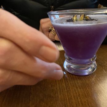 The Preacher's Daughter - Alexander the Great  Gin, lavender, lemon, pea flower tea - Cafes Near Me - Alameda, California