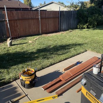Bader’s Handyman Services - Two sections of new fence. - Handyman Near Me