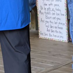 St Christopher Camp & Conference Center - A group had a prayer to sing to the music of Amazing Grace. These are the words.