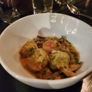 The Wheel Oakley - January pop up dinner - Pork meatballs, spinach and mshrooms, forget the type of pasta - Italian Near Me - Cincinnati, Ohio